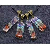 Chakra healing necklace 7 pendant