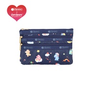 (พร้อมส่ง วันที่ 12 กันยายน) Lesportsac 3-Zip Cosmetic Bag กระเป๋าเครื่องสำอาง กระเป๋าตังสามซิป Styl