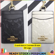Coach Lanyard 3D Metal Embossed Badge Holder ID Card Holder Lanyard Card Holder Name Tags