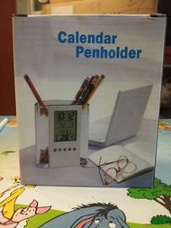 Calendar Alarm Clock Penholder-電子日曆闹鐘筆筒