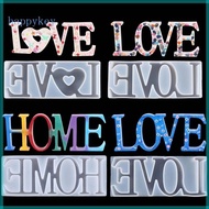 HAP Epoxy Love Home Letter Silicone Mold Serving Board Mold for Home Decoration