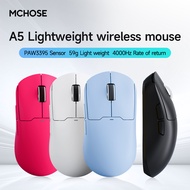 MCHOSE A5 V2 Ultra Wireless Mouse | PAW3395 Sensor | 4K Polling Rate | 60M Switches | Tri-Mode BT/2.