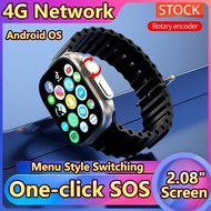 【Readystock】 + FREE ShippingOriginal  Ultra 4G Smart Watch For Google Youtube Sim Card Android 9   S8 Ultra S9 Tiktok  Call GPS NFC AMOLED Display  Men Women Sport