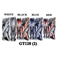 MODENAS GT128 GT 128 (2TH) 2 STRIPE BODYSET STICKER COVERSET