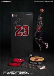 【多金魚】全新 ENTERBAY 1/6 Michael Jordan NBA 麥可喬丹 客場 黑色球衣版 23