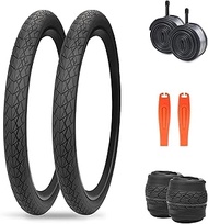 MEGHNA Bike Tire 20/24/26/27.5 inch Foldable Replacement Cruiser Bike Tire Mountain Bike Groove Anti