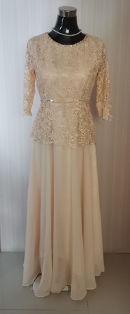 ninang gown/ninang dress/ sponsor gown/ sponsor dress/ mother dress for the wedding sizes S, M, L, Xl, 2x, 3x