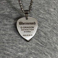 Kwon Ji-Dragon Guitar Pick Necklace 2025 Global Tour G-Dragon Accessories Music Merchandise Engravin