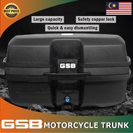 READT STOCK🔥Gsb Motor Box Motorcycle Givi Top Helmet Box Trunk 47L Motorsikal Kotak Motorcycle Acces