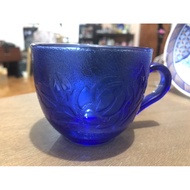 Arcoroc France cobalt blue cup