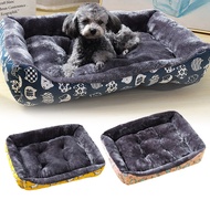 Dog House Rectangle Shape Animals Print Warm Kennel Pet Winter Nest for Winter