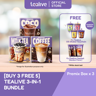 [Buy 3 Free 5] Tealive 3-in-1 x3 Free x1 Keychain + x4 random Flavors