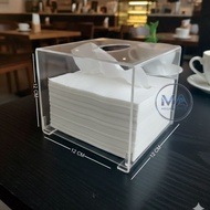 Minimalist Acrylic Tissue Box 12x12x12 cm