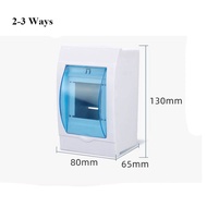 Indoor Wall Mount 2-3/3-4/4-6/5-8/9-12 Ways Distribution Protection Box Electric Transparent Cover P