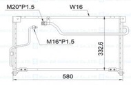 馬自達 MAZDA 626 1993-1997 散熱片 冷排 萬在 B1-00068