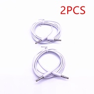 3.5mm 1M Male To Male 4-Pole 3 Ring TRRS AV Audio Extension Cable for Earphone MP3 3Feet White