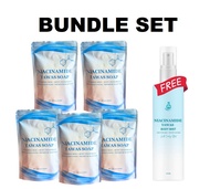 5pcs Original Niacinamide Tawas Soap with Niacinamide Tawas Deo Mist Anti Bacterial Anti Odor