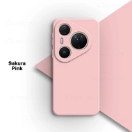 CASE for Huawei PURA 80 / 80 PRO /80 ULTRA BABY SKIN FREE MICROFIBER SQUARE LIQUID SILICONE CASING h