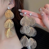 Flower Niche Tassel Earrings Female Design Temperament Earrings Earrings High-End Exaggerated Earrin