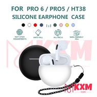 LHT01 HT38 case /  TWS PRO 6 CASE / TWS PRO 5 CASE / AIR PRO6 CASE Silicone Protective Case For HT38