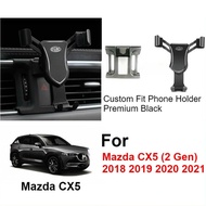 Mazda CX-5 CX5 2017 - 2025 Central Gear Panel Frame Cover Window Switch Panel Black Titanium Protect