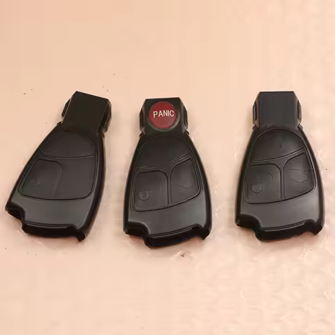 jingyuqin Replacements Fob Remote Key Fob Case Cover For Mercedes Benz B C E ML S CLK CL 3 Buttons 2