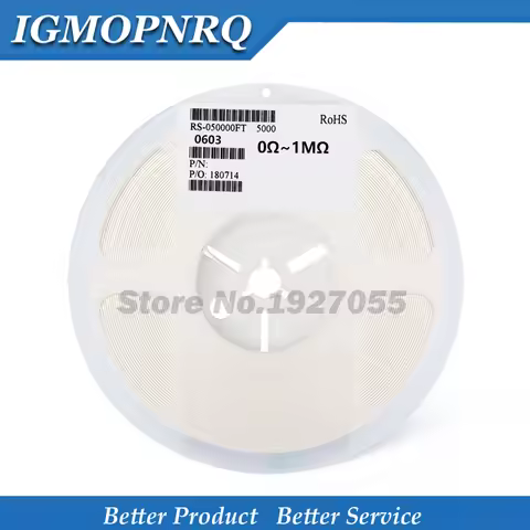 5000pcs 0603 SMD 1/8W 0 ohm ~ 10M ohm chip resistor 0 10R 100R 220R 330R 470R 1K 4.7K 10K 47K 100K 0