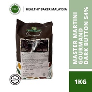 Master Martini Gourmand Dark Button 54% / 72% 1KG / Repack / Couverture Dark Chocolate Coin / Baking
