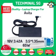 Techminal - Replacement Power Adapter for Avita 19v 3.42a 3.5x1.35 65W