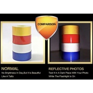 reflective red safety sticker ( not 3M brand) adhesive waterproof