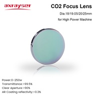 Axrayser CO2 Focus Lens CVD/PVD/Pro Dia.18 19.05 20mm FL38.1 50.8 63.5mm High Power Lens for CO2 Las