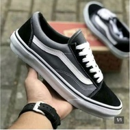 HITAM Vans old skoll sneakers Shoes Black Gray fashion