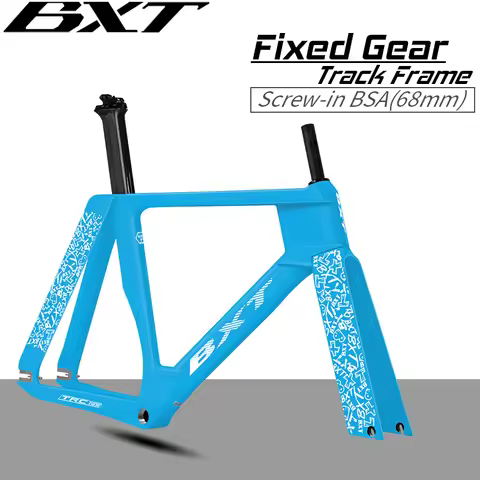 BXT T1000 Carbon Fibre Fixed Gear Track Bike Carbon Frame Track Frame Fork 9x100mm Frame 10x120mm