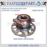 1PC REAR WHEEL HUB BEARING - 42200-T0A-951 HONDA CRV TOA RE6 1.6 /RE5 2.0/RM4 2.4 (2012-2018) HONDA 