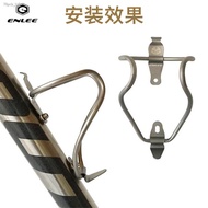 ◐✆ENLEE Titanium Alloy Kettle Bracket Road Mountain Bike Water Cup Holder Hollow Titanium Tube High Strength Ultra Light