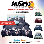 #40 AUSIMO 880 TC PREMIUM QUALITY 🔥QUEEN KING SINGLE SIZE FITTED BEDSHEET/ BED SHEET/ CADAR TILAM SI