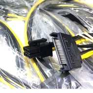 Power cable for vga 6 pin to sata, 6 pin to sata cable, Sata to 6 Pin power cable for VGA card 20cm