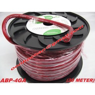 ABP-4GA AUDIO LAB 4GA / 4 AWG RED COLOUR POWER CABLE-(1 ROLL =30 METER)