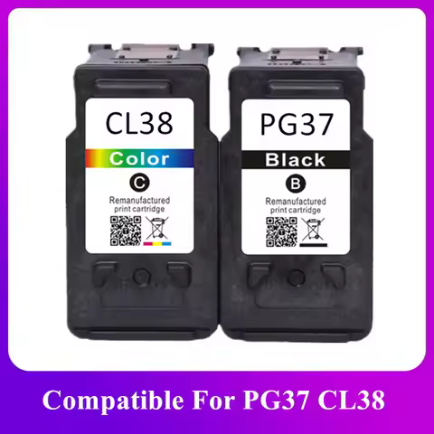 Ink Cartridge for Canon PG-37 CL-38 PG 37 CL 38 PG37 CL38 PIXMA MP140 MP190 MP210 MP220 MP420 IP1800