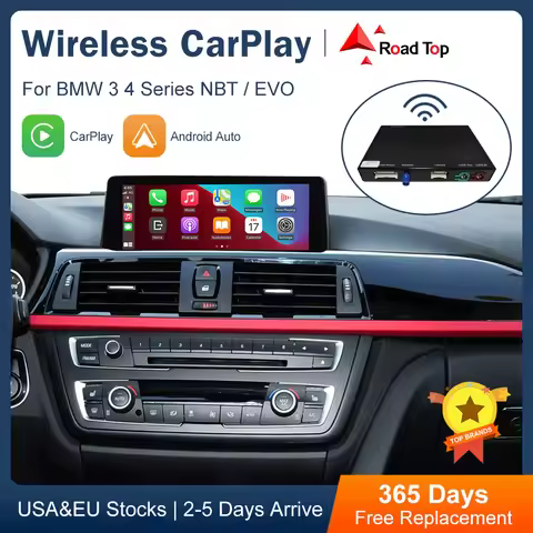 Wireless CarPlay Android Auto for BMW 3 4 Series F30 F31 F32 F33 F34 F35 F36 2011-2016, with Mirror 