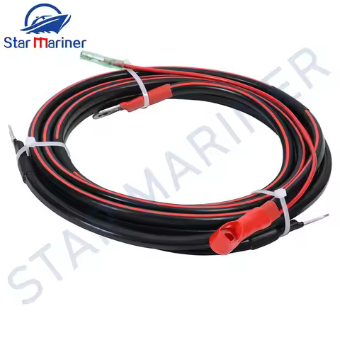 6H0-82105 Battery Cable 2.2 Meter 7.22FT For Yamaha Parsun Powertec Outboard Motor 30-85HP 6H0-82105