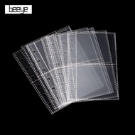 BEEYE Multiple Pockets Sleeve, Transparent A7 Photocard Binder Sheets, Inner Page Card Binder PP Aci