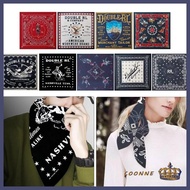 Coonn 21 Letter Bandana Head Scarf Hip Hop Square Turban Head Scarf for Teenagers
