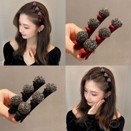 GD Korean Braided Hair Clip Fashion Shine Bling Star Hairpin for Sweet Girls Hair Accessories GD