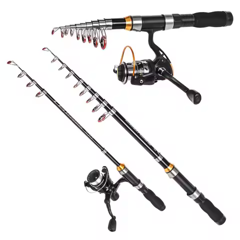 Mini Short Section Sea Pole 1.0m 1.2m 1.5m 1.7m 1.9m 2.1m 2.3m Telescopic fishing rod Retractable Ca