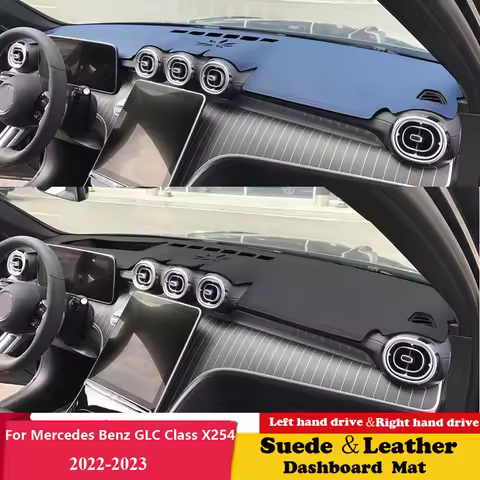 For Mercedes Benz GLC Class X254 glc300 glc260 amg 63 2022 Leather Dashmat Suede Dashboard Cover Pad
