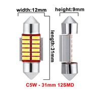 Aitemay 5pcs C10W C5W LED Light Canbus 31mm 36mm 39mm 41mm LED Bulb Interior Reading Light License P