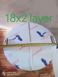 Round Steamer Stainless / Siopao/Siomai/18" Inch 2 Layers