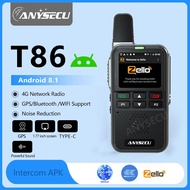Anysecu T86 4G POC Radio zello realptt global ptt walkie talkie sim card radio