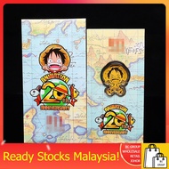 One Piece 20th Anniversary Luffy Gold Foil Angpao 【Ready Stock Malaysia】海贼王 礼品